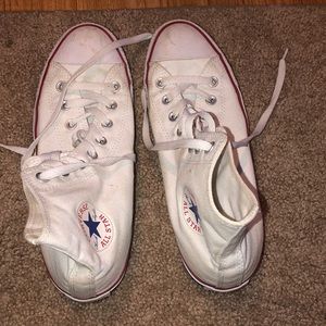 Gently worn white converse